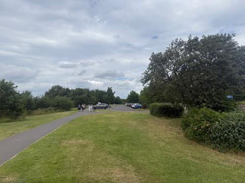 Path through open parkland